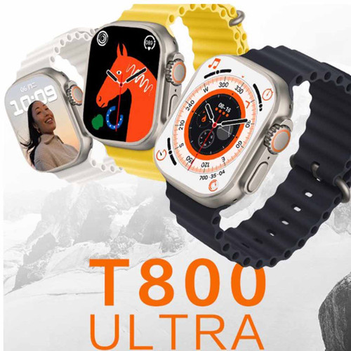 ساعت هوشمند مدل T800 ULTRA (رنگ بند مشکی) - پک ده تایی - ارسال رایگان!