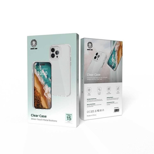 قاب کلیر ایفون 15 پرو مکس  iPhone 15 Pro Max گرین لاین